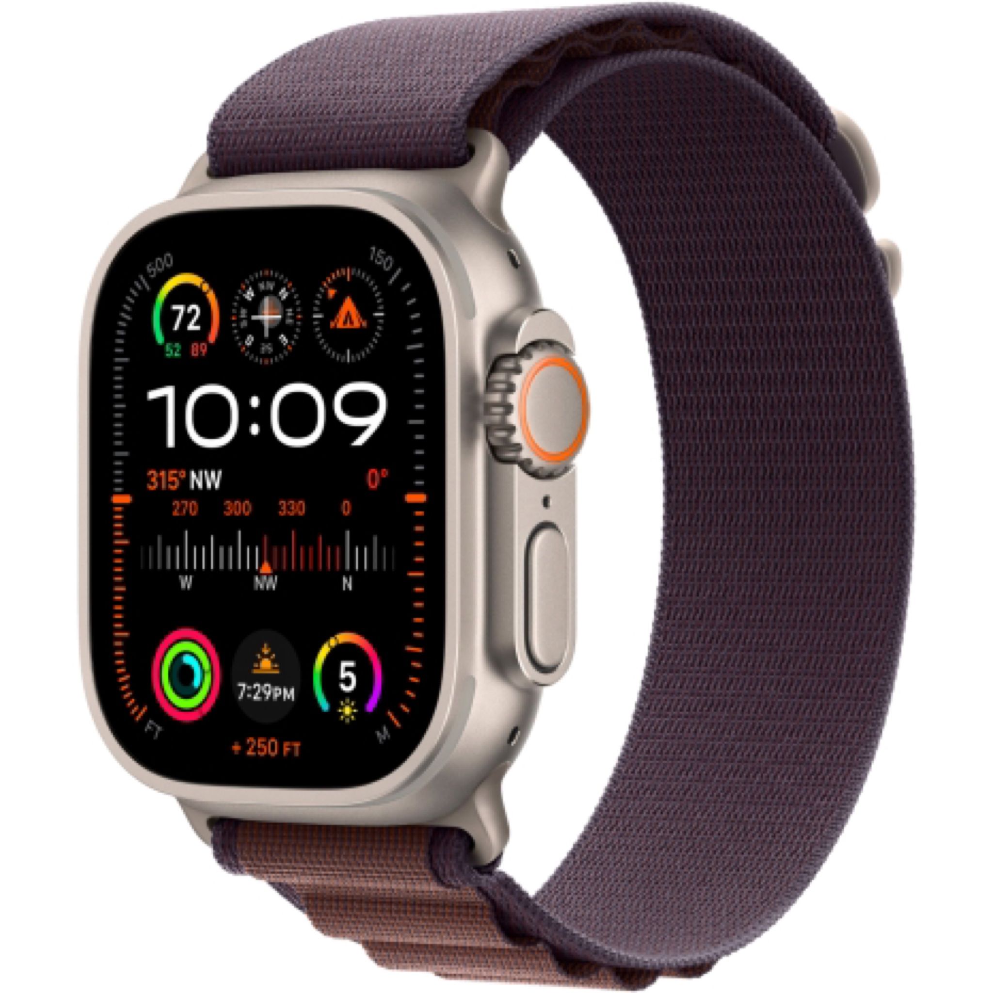 Apple Watch Ultra 2 49 мм, ремешок Alpine цвета индиго, размер S