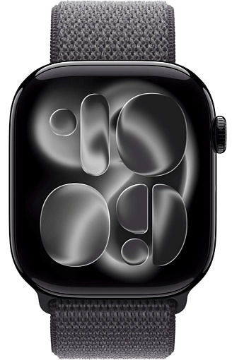 Apple Watch Series 11 Sport Loop 46 мм, черный глянец