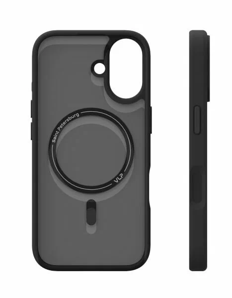 Чехол защитный "vlp" LITE Bloom Case с MagSafe для iPhone 17, черный